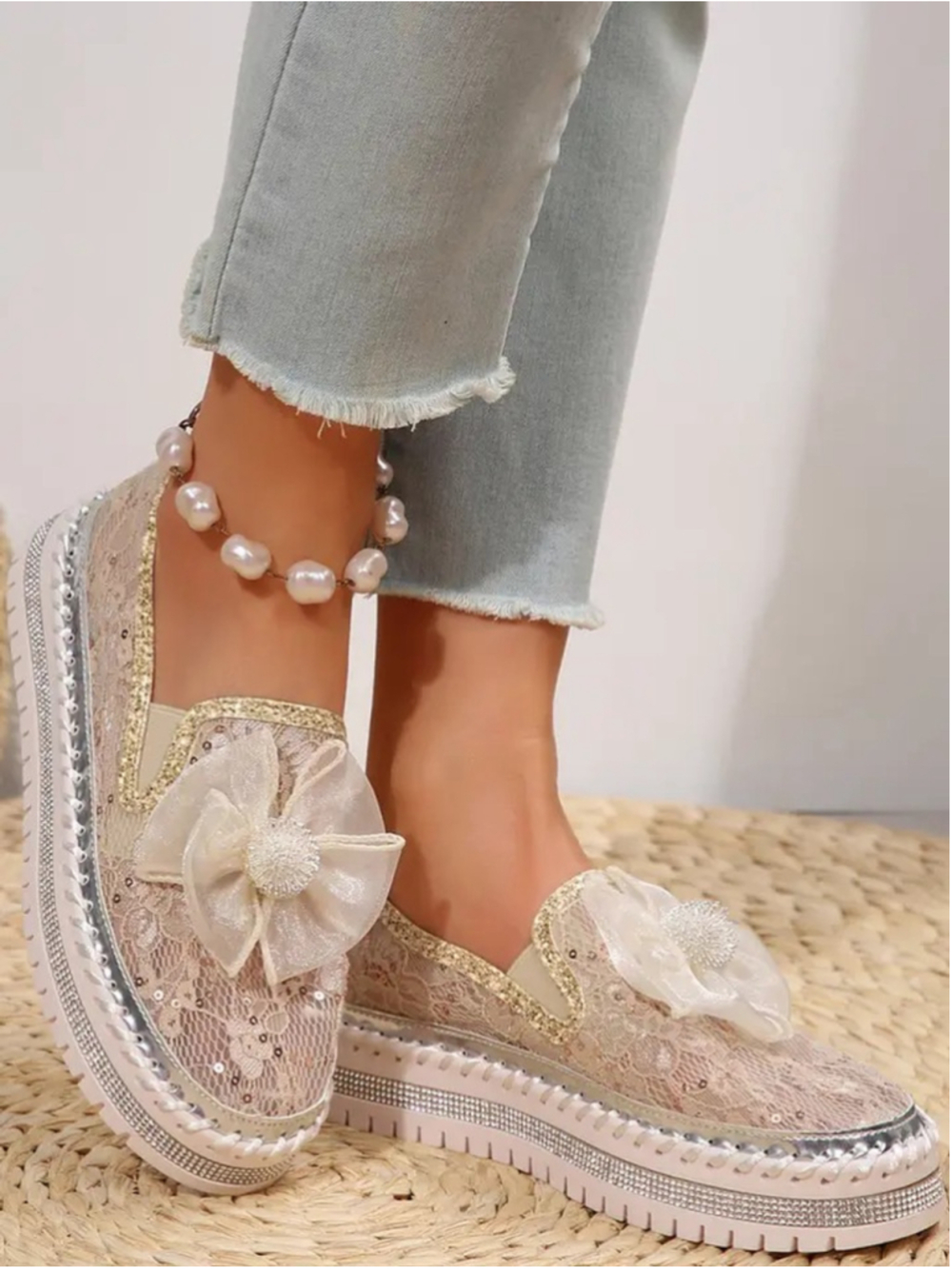 Ayah Breathable Lace Loafer Shoes